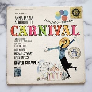 Carnival MGM musical play vinyl record 60s vintage